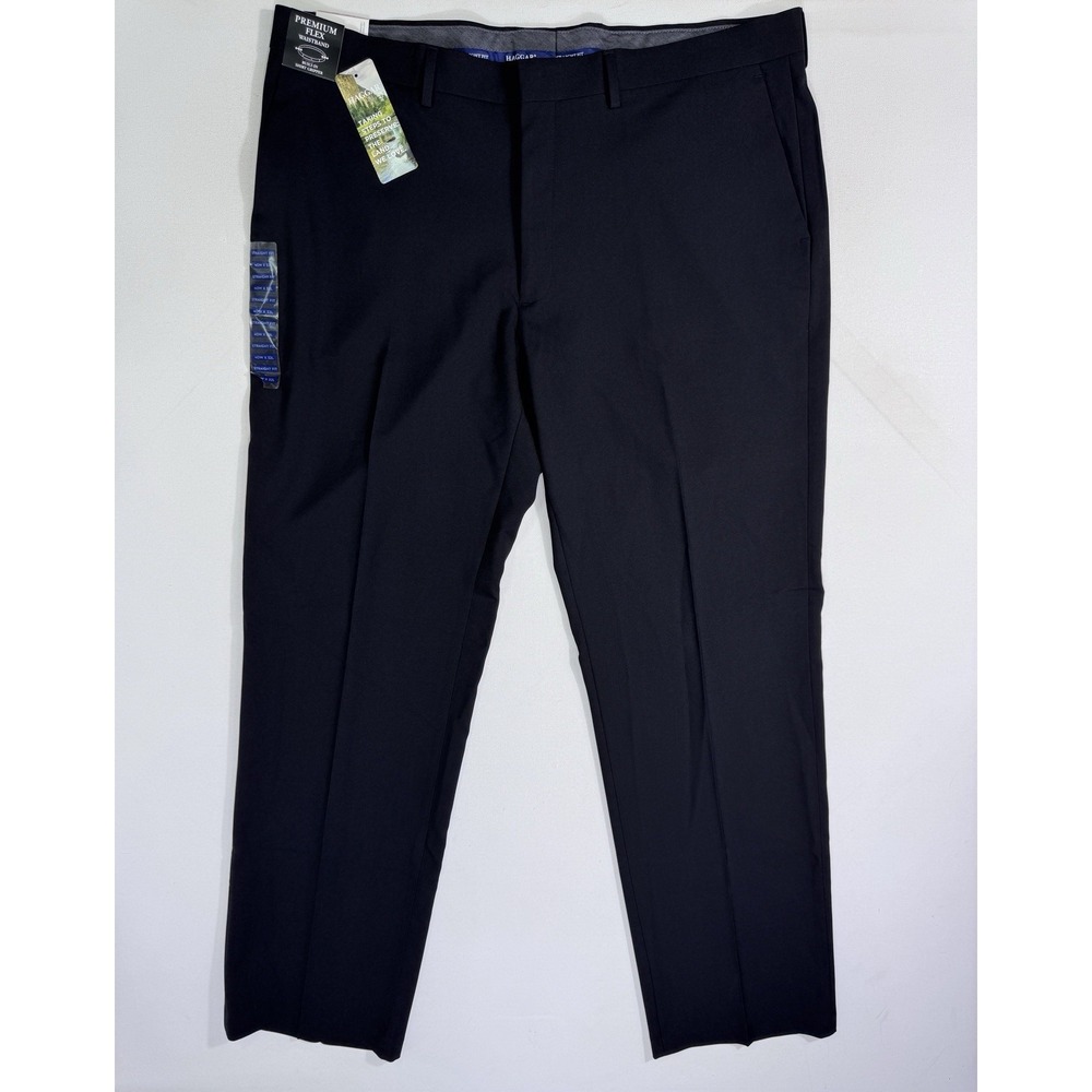 Haggar Premium Dress Pant Men's 40x32 (40x31.5) Straight Fit NWT Professional
